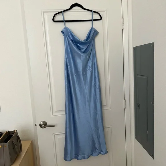 Runaway The Label Leila Slip Dress - Blue | Color: Blue | Size: M | Conniecyang's Closet